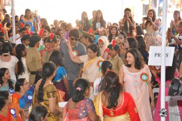 Manasuku Nachindi Movie Team At Kasturba Gandhi College